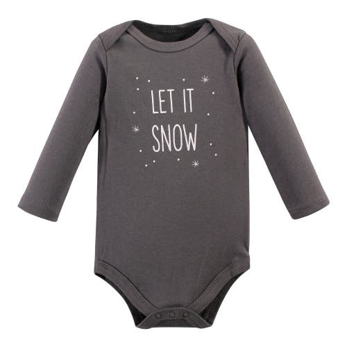 Hudson Baby Essential Long-sleeve Cotton Bodysuit Triple Set