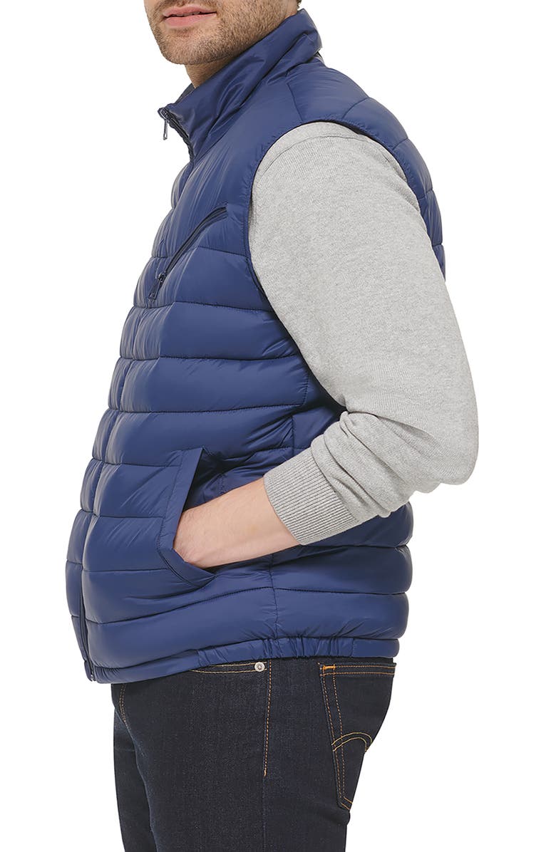 Cole Haan Signature Quilted Puffer Vest, Alternate, color, Navy