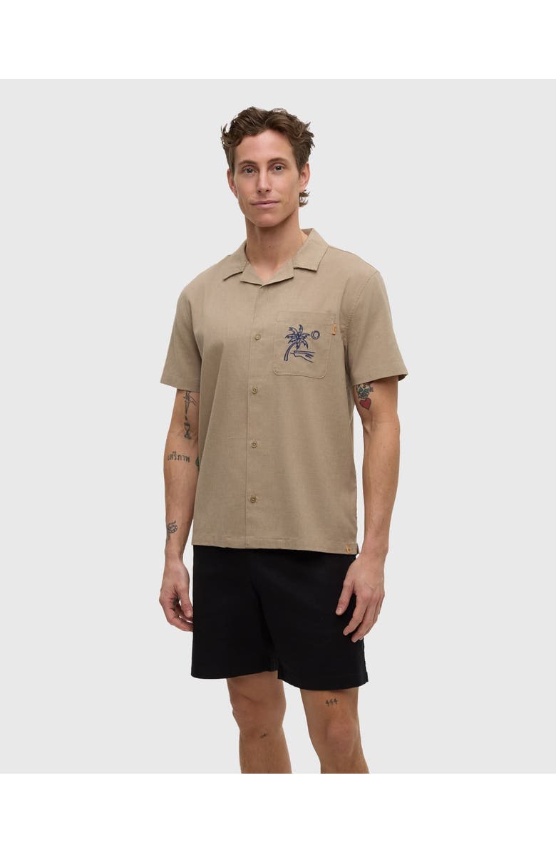 tentree Chambers Pocket Shirt, Main, color, Khaki/Nightfall