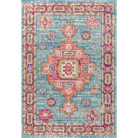 Bohemian FLAIR Boho Vintage Medallion Area Rug