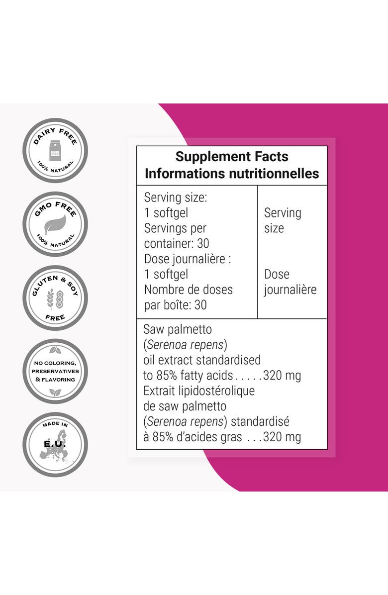 SuperSmart Saw Palmetto 320mg per Day, Alternate, color, 