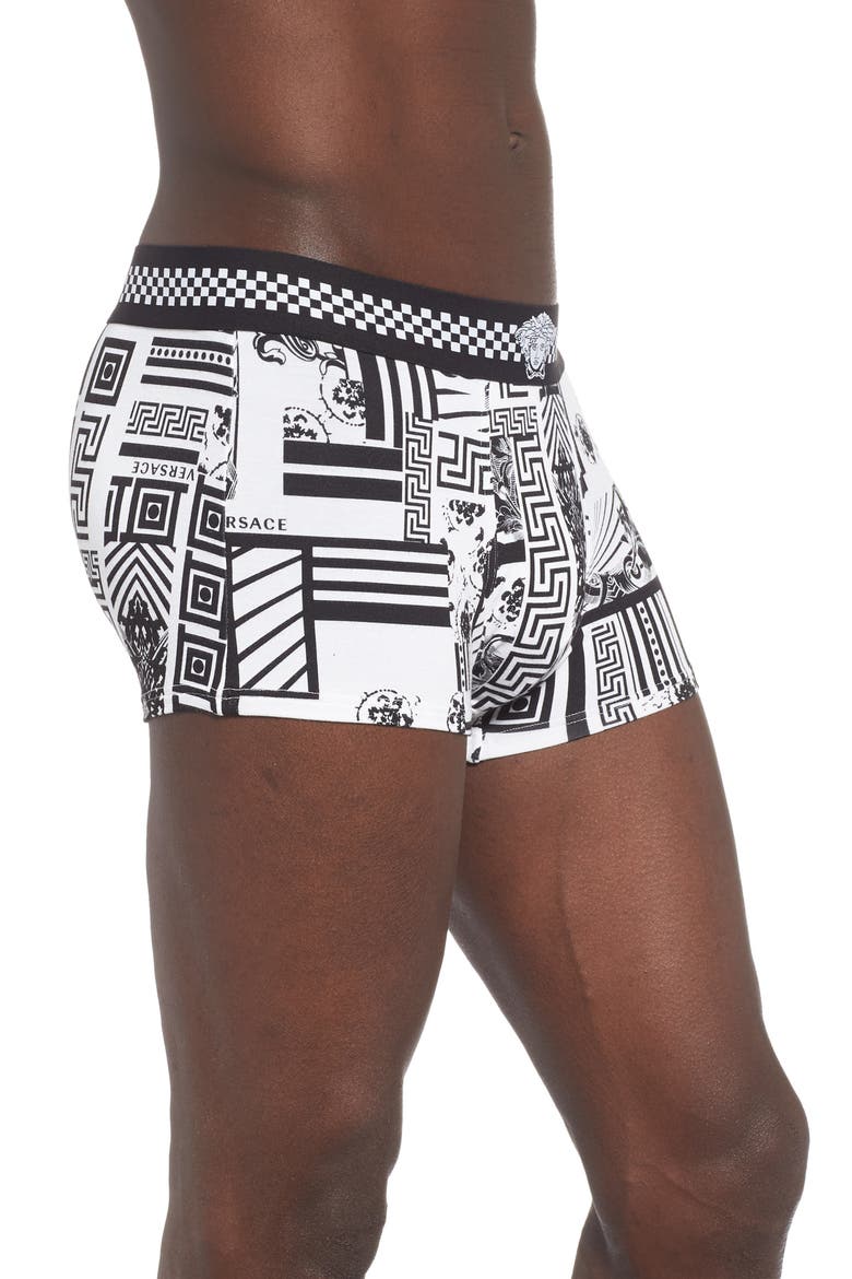 Low Rise Trunks, Alternate, color, BLACK/ WHITE