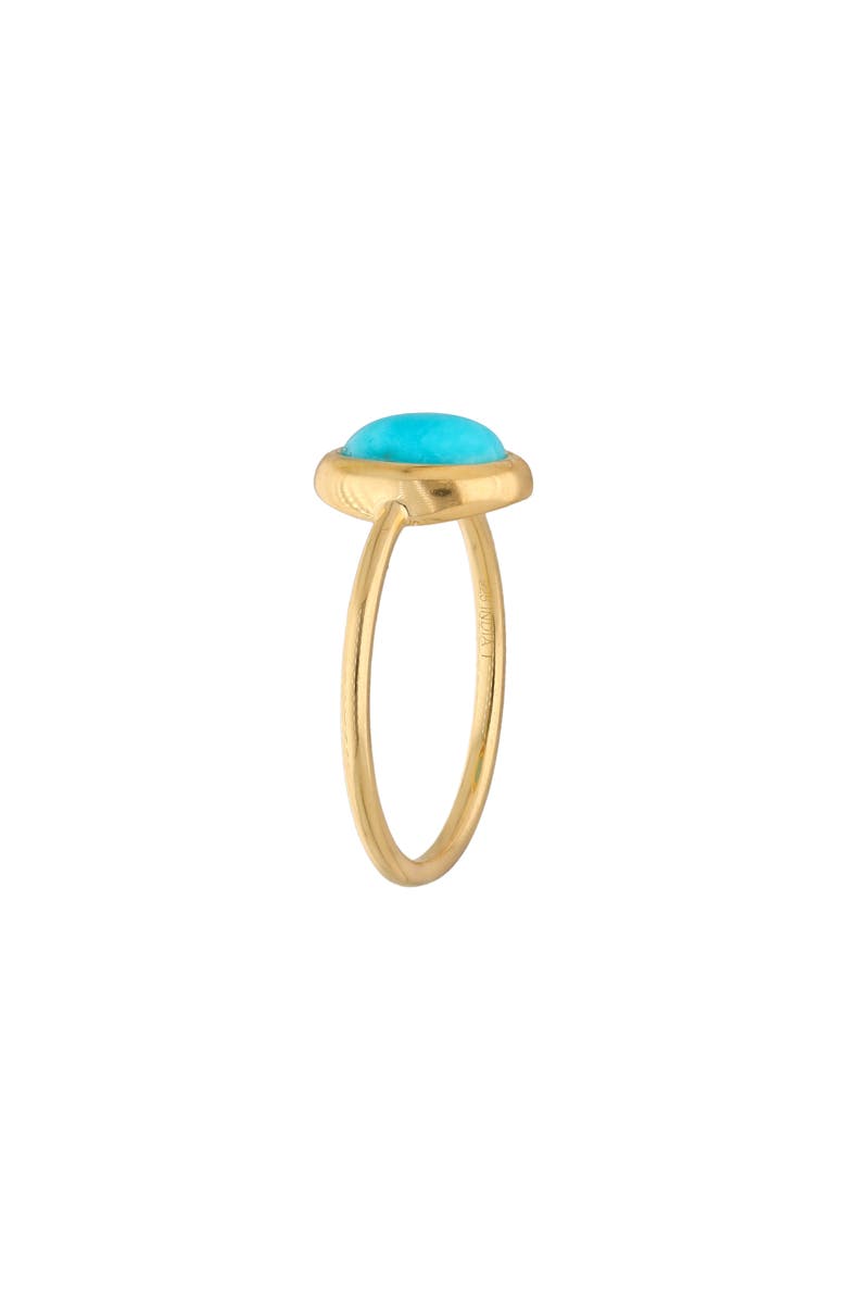 YS GEMS Arizona Turquoise Bezel Ring, Alternate, color, Blue