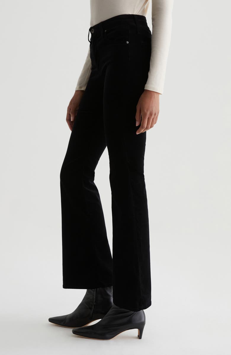 AG Farrah Mid Rise Bootcut Pants, Alternate, color, Super Black