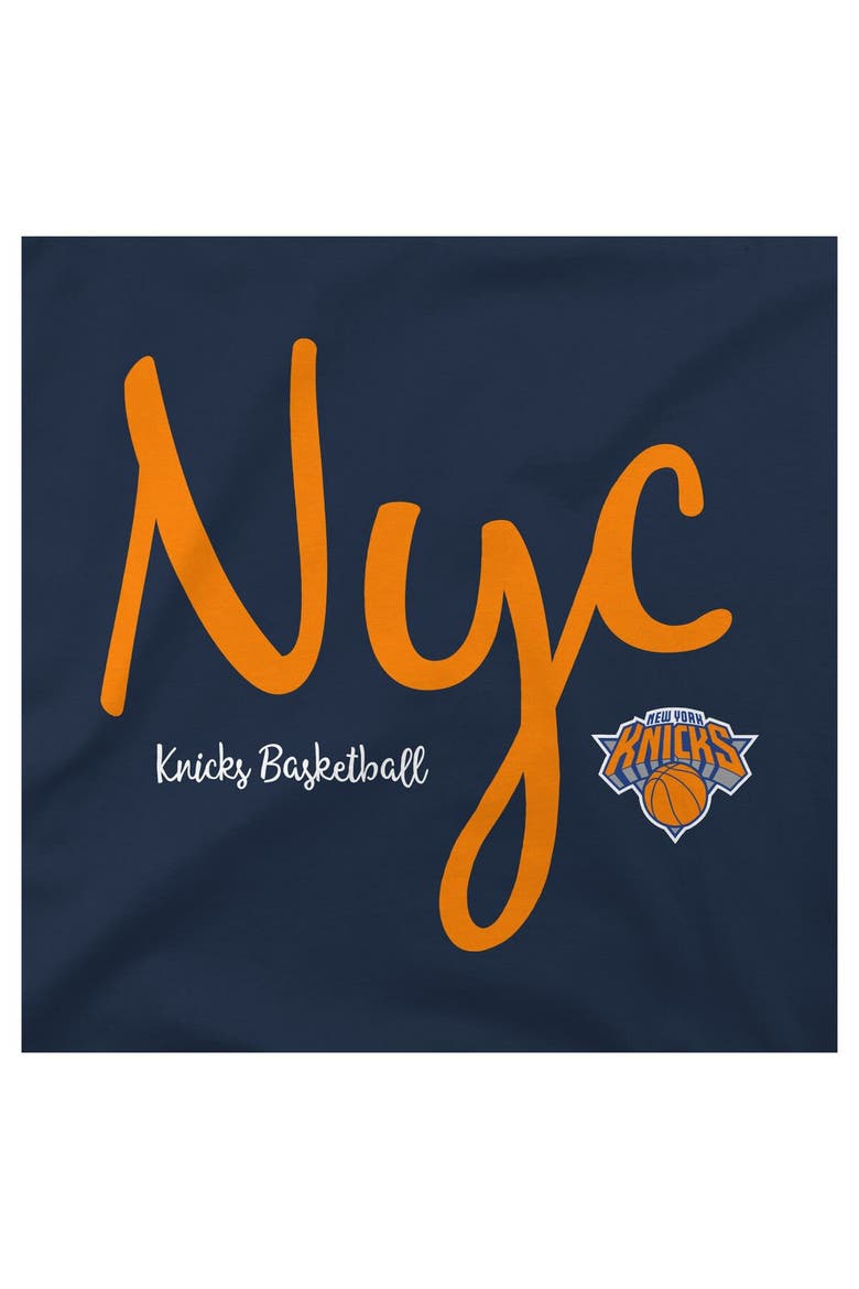 Women's Stadium Essentials  Navy New York Knicks 3rd Quarter T-Shirt, Alternate, color, Navy