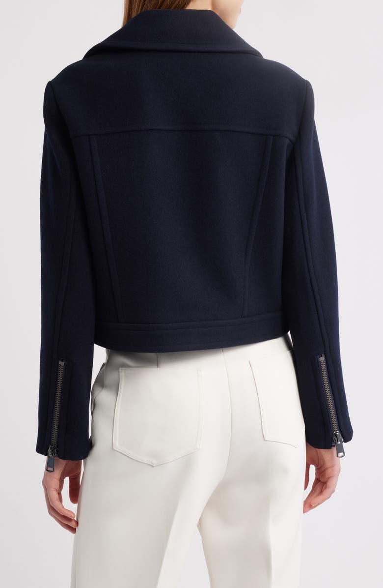 Reiss Arlow Asymmetric Zip Wool Blend Jacket, Alternate, color, 