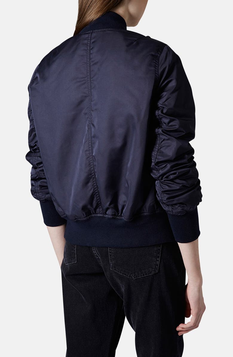 Topshop 'Boris' Bomber Jacket, Alternate, color, 