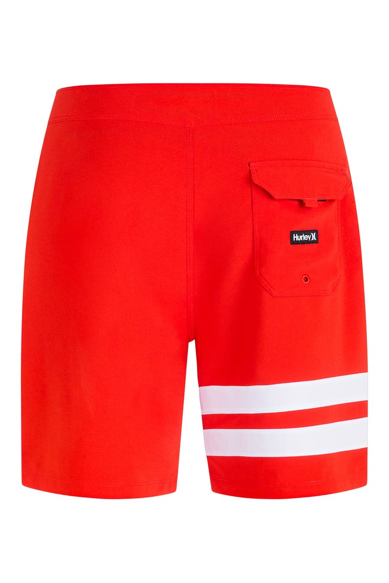 Block Party Board Shorts, Alternate, color, HABANERO