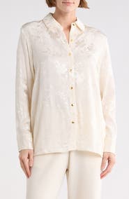 T Tahari Long Sleeve Button-Up Shirt