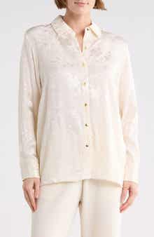 T Tahari Long Sleeve Button-Up Shirt