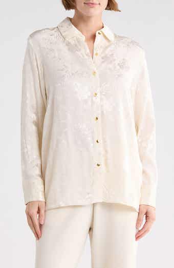 T Tahari Long Sleeve Button-Up Shirt