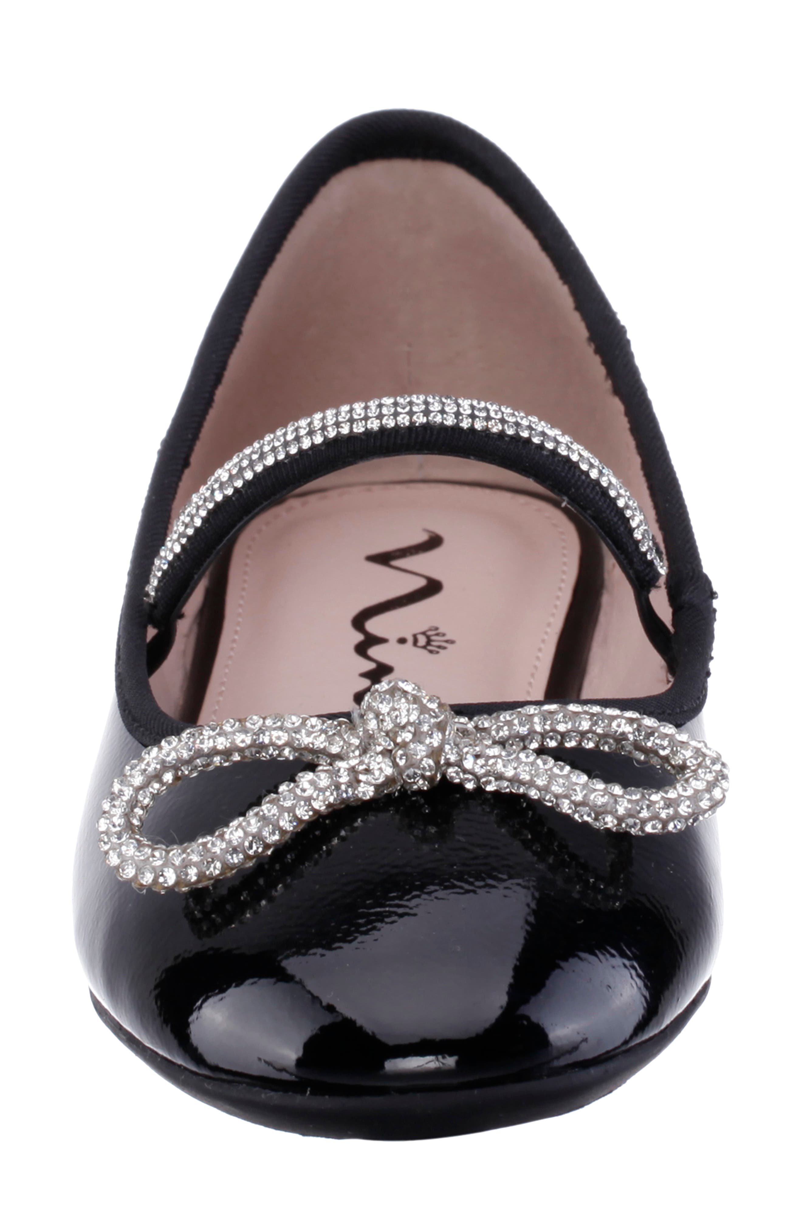 Nina Kids' Kendalla Ballet Flat, Alternate, color, Black Pat