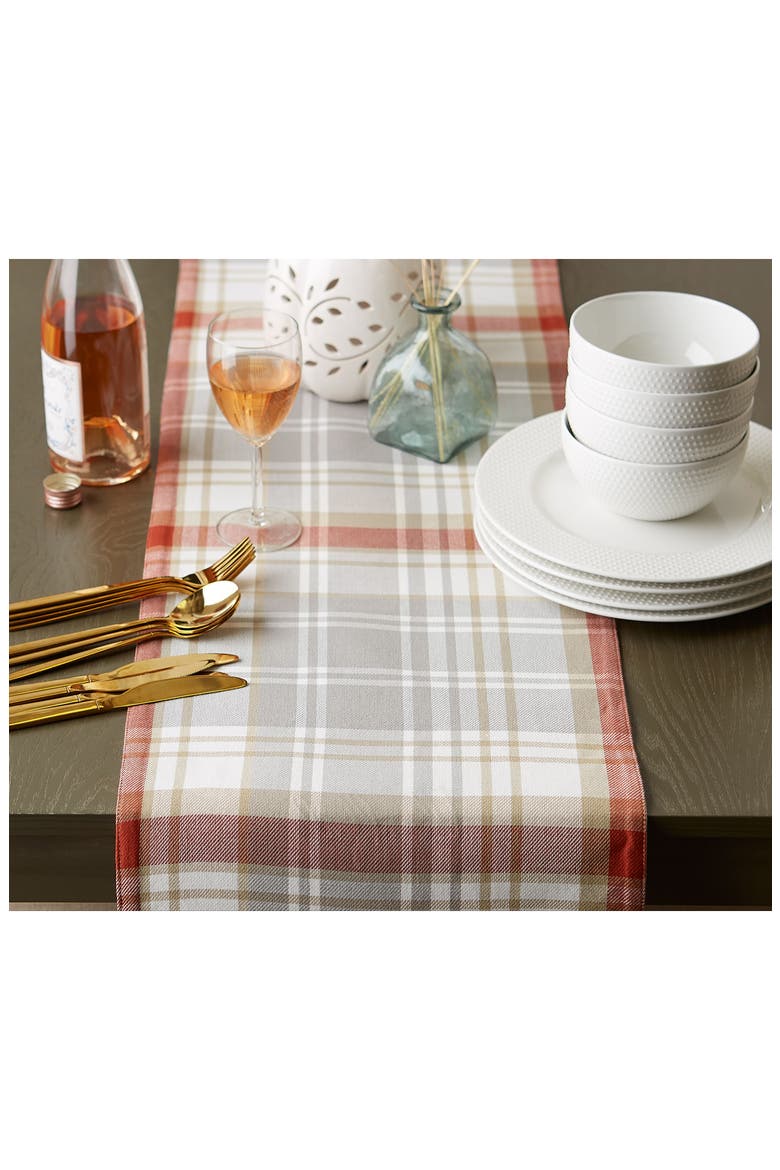 Thankful Autumn Wreath Reversible Tablecloth, Alternate, color, AUTUMN WREATH