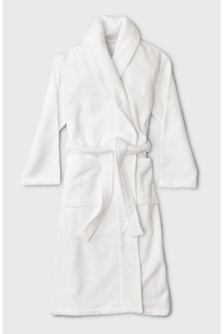Organic Cotton Bathrobe, Main, color, White