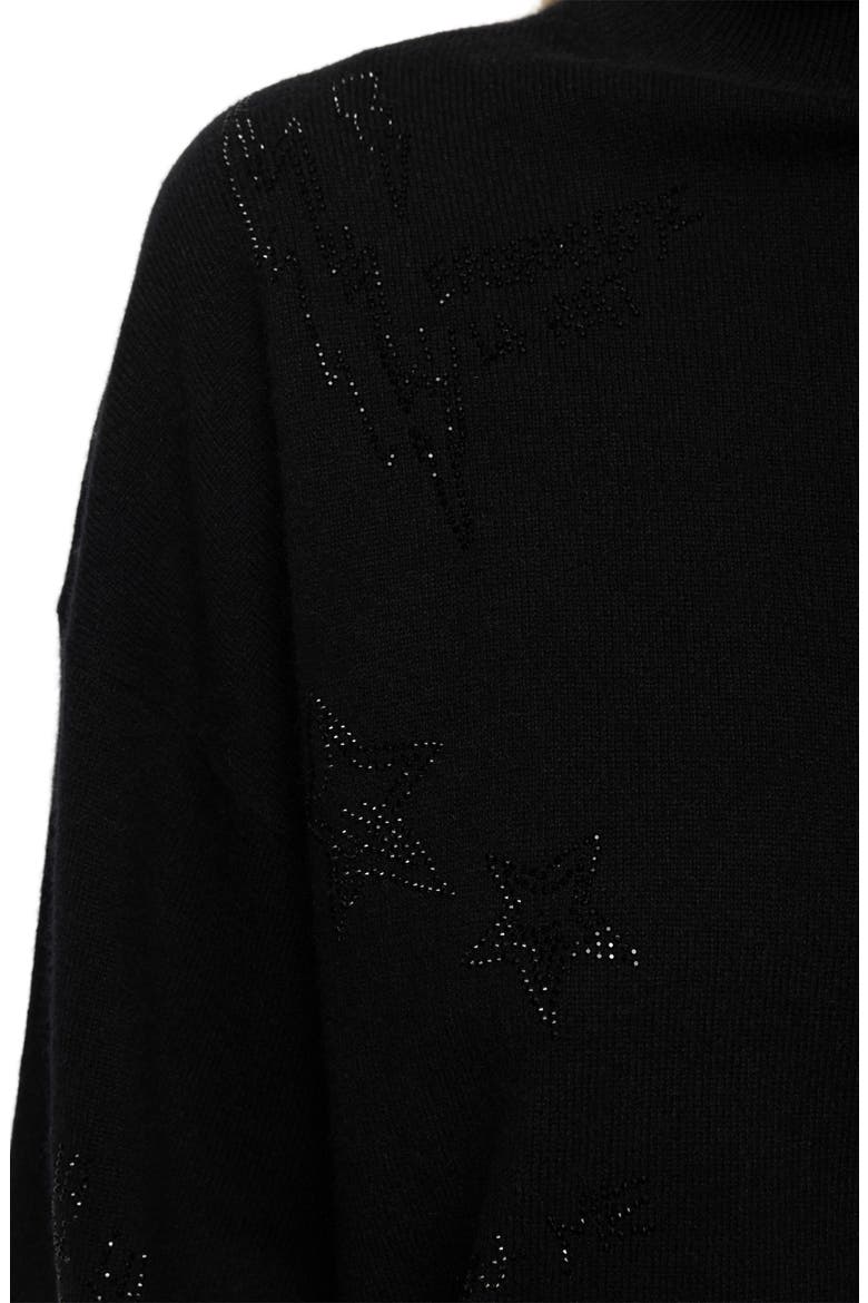 Souly Cashmere Turtleneck Sweater, Alternate, color, BLACK