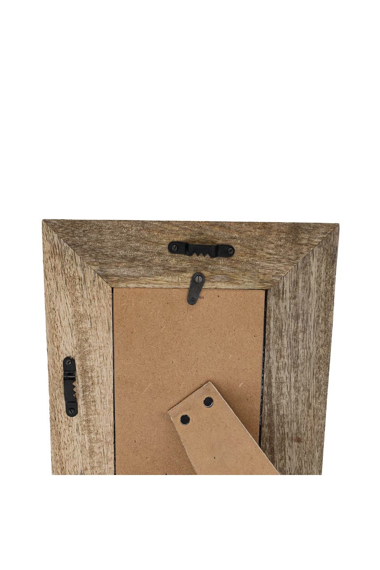4x6 Brown Western Picture Frame Mango Wood MDF & Glass, Alternate, color, Brown