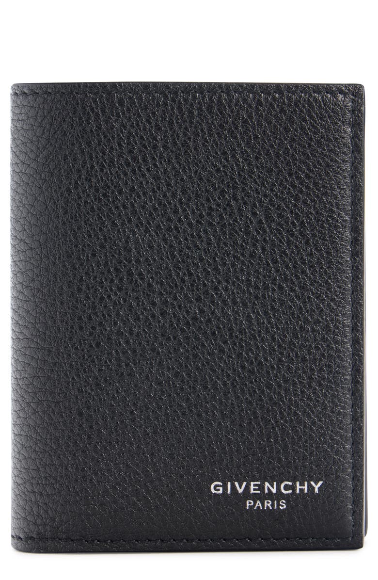 Givenchy Calfskin Leather Continental Wallet, Main, color, Black