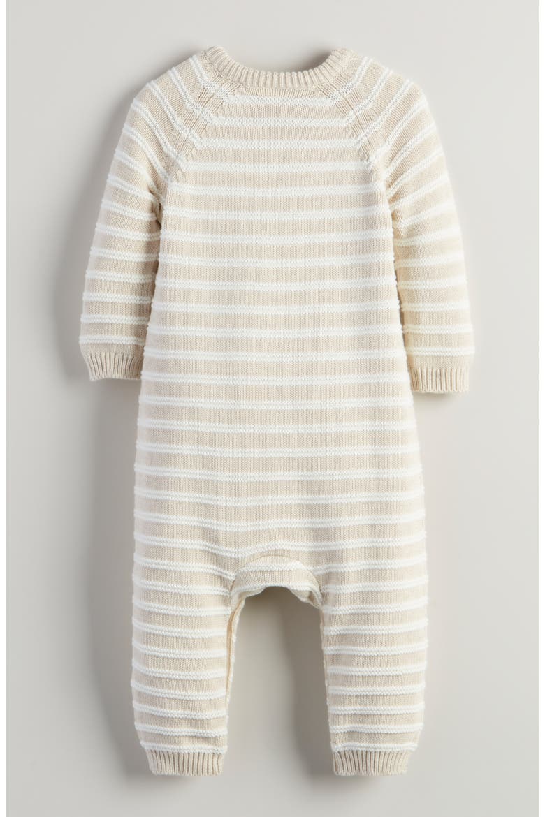 Stripe Sweater Romper, Alternate, color, BEIGE OATMEAL DRAW STRIPE