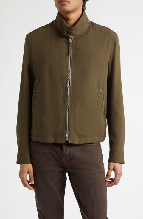 Virgin Wool, Cashmere & Silk Harrington Jacket