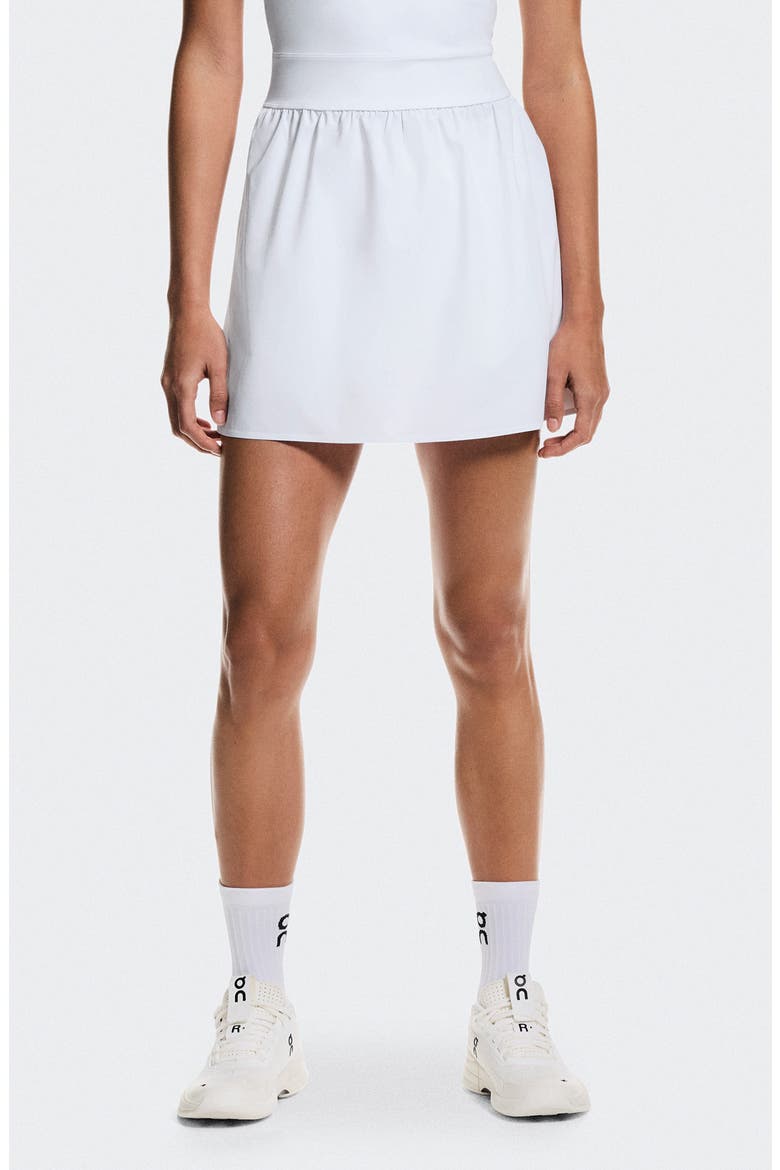 Court Split Performance Dress, Main, color, WHITE