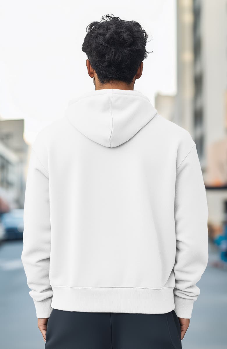 Dalix Donut Zip Hoodie, Alternate, color, White