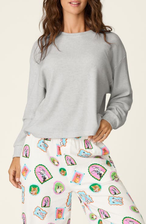 Cotton Long Sleeve Sleep Top