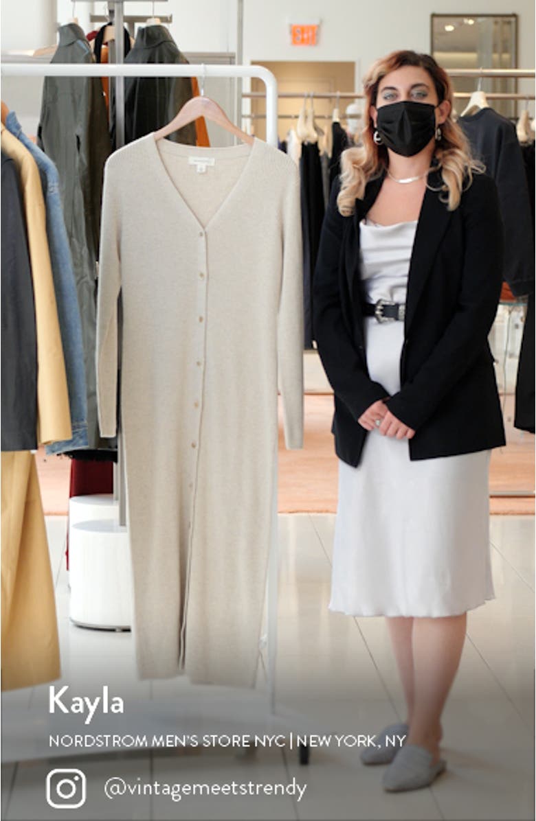 Long Sleeve Midi Sweater Dress, sales video thumbnail