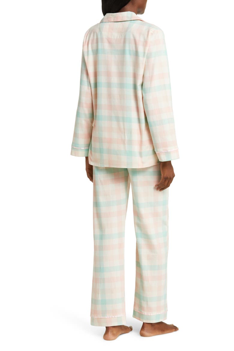 Check Cotton Pajamas, Alternate, color, ENGLISH ROSE