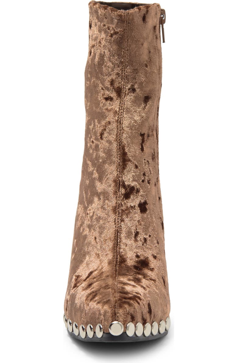 Jeffrey Campbell Walton Studded Bootie, Alternate, color, Taupe Crush Velvet Silver