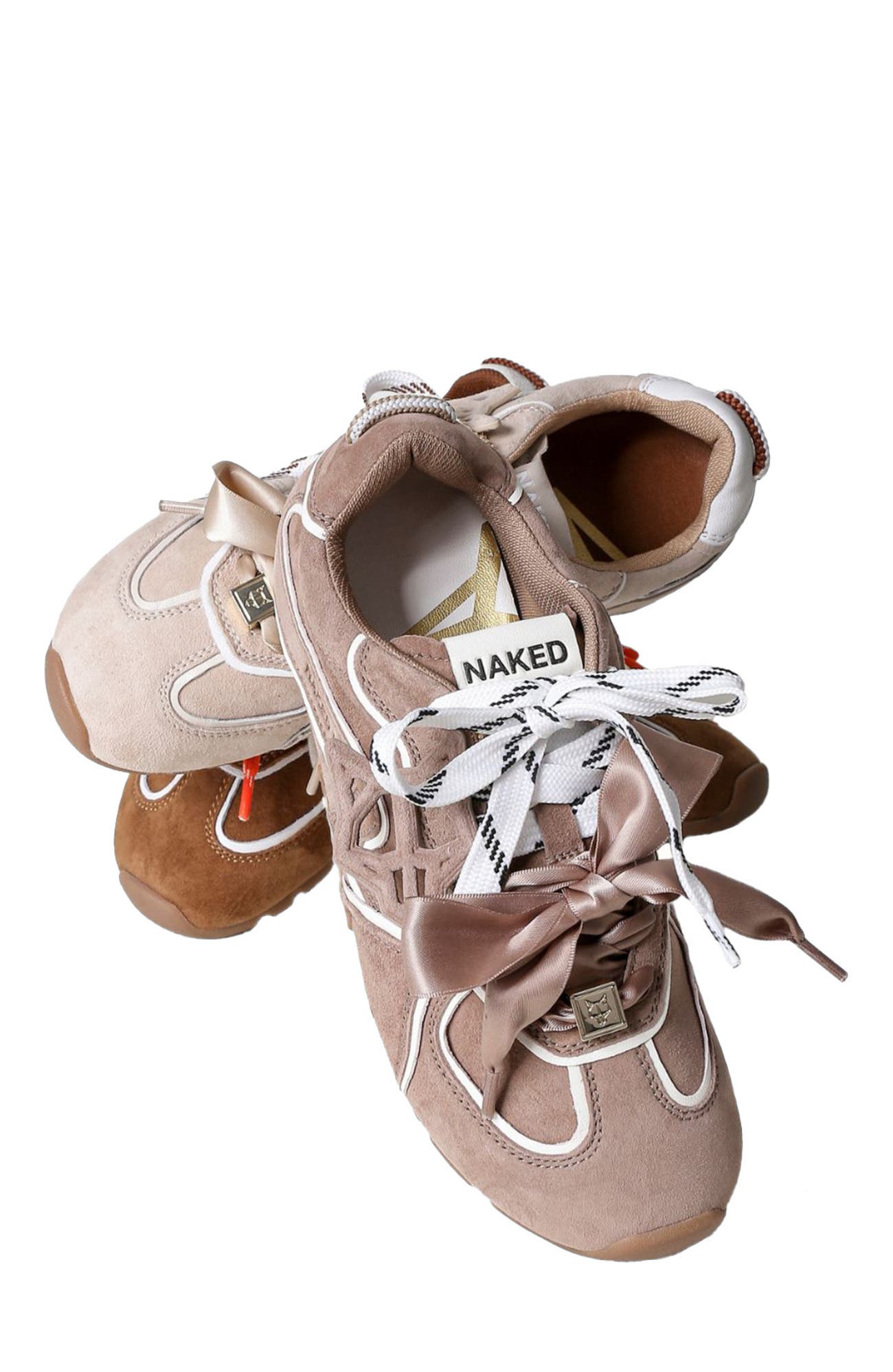 Adored Suede Sneaker, Alternate, color, Beige Sport