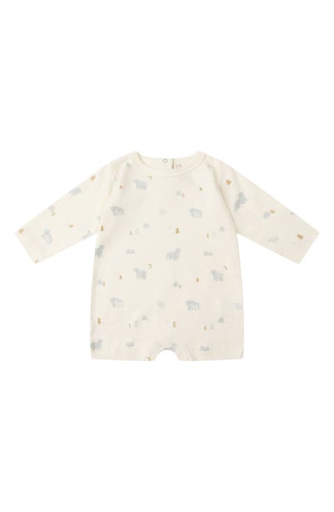 Polar Bear Print Organic Cotton Romper (Baby)