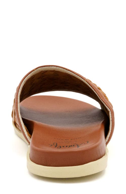 Amalfi By Rangoni Barca Slide Sandal In Cuoio Stuoia Dama