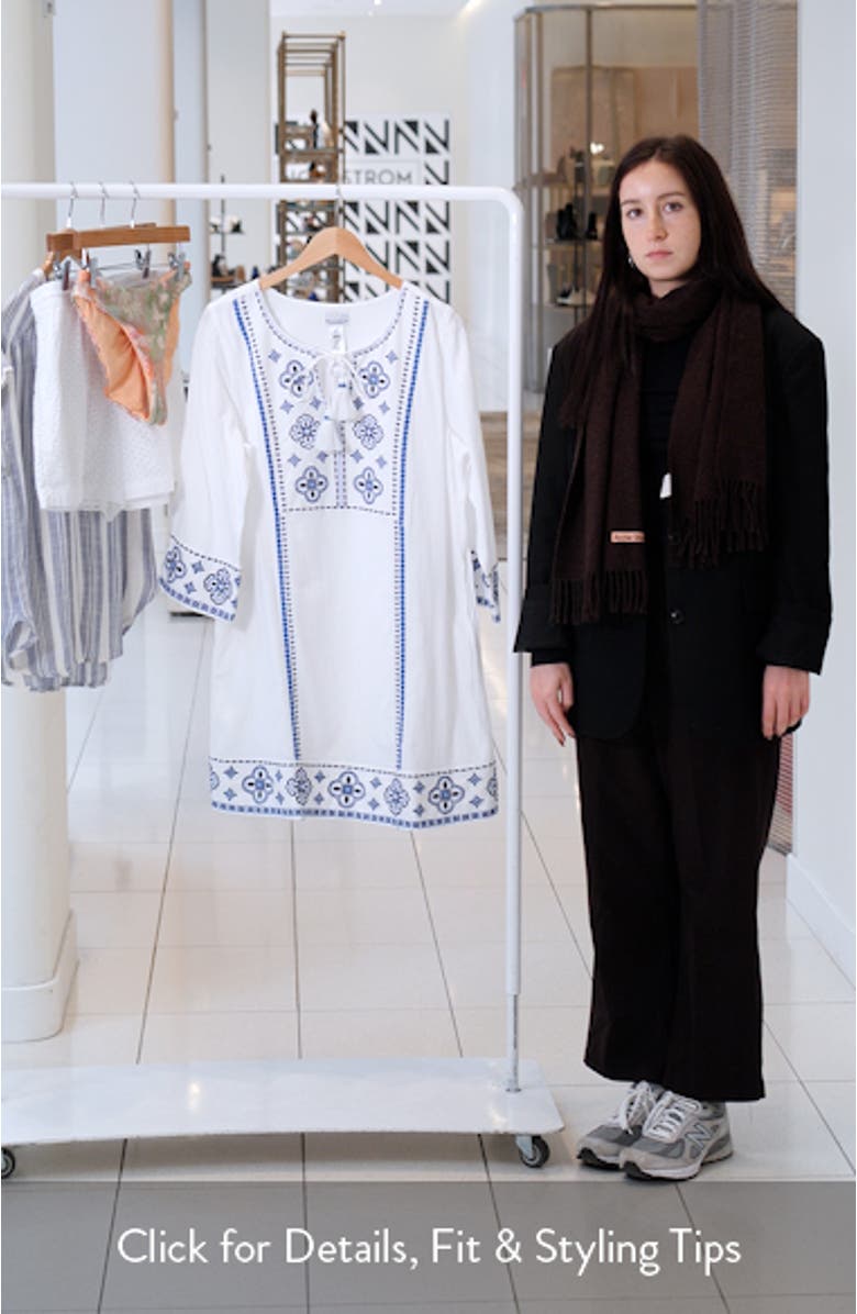 Bella Breeze Embroidered Cover-Up Tunic, sales video thumbnail