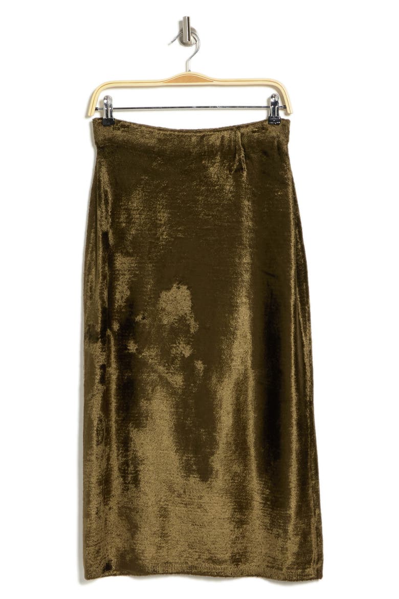 Panne Sweater Skirt, Alternate, color, VINE