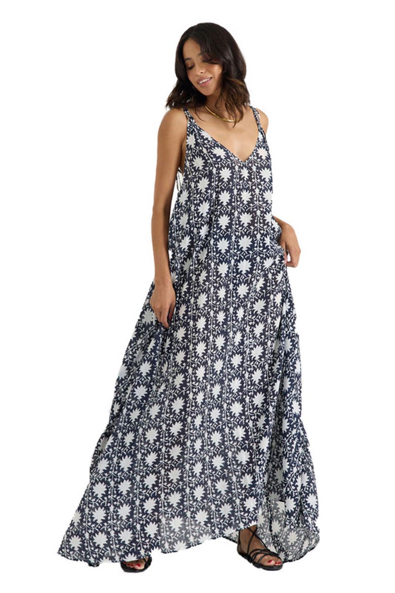 Prianka Dress, Main, color, Palm Tile