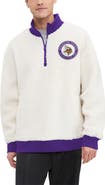 Tommy Hilfiger Men's Tommy Hilfiger  Cream Minnesota Vikings Jordan Sherpa Quarter-Zip Sweatshirt