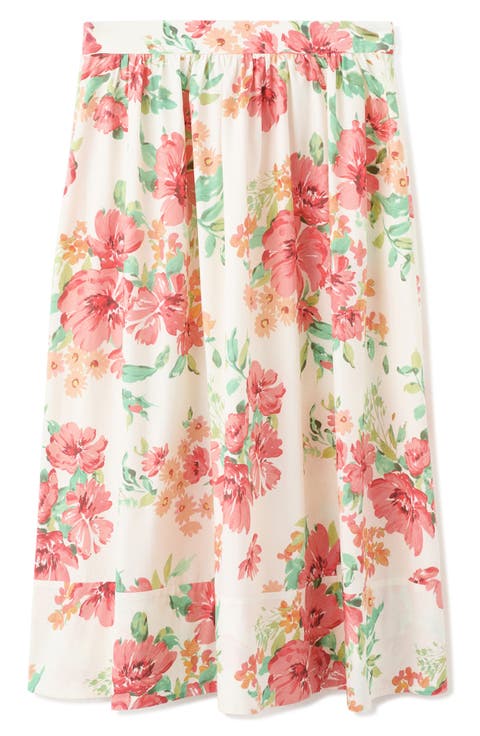 Floral Midi Skirt