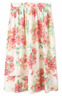 Floral Midi Skirt