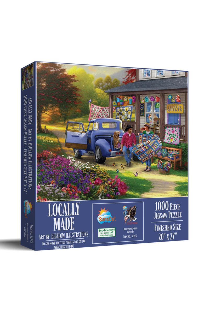 Sunsout Locally Made 1000 piece Jigsaw Puzzle for Adults, Main, color, Multicolor