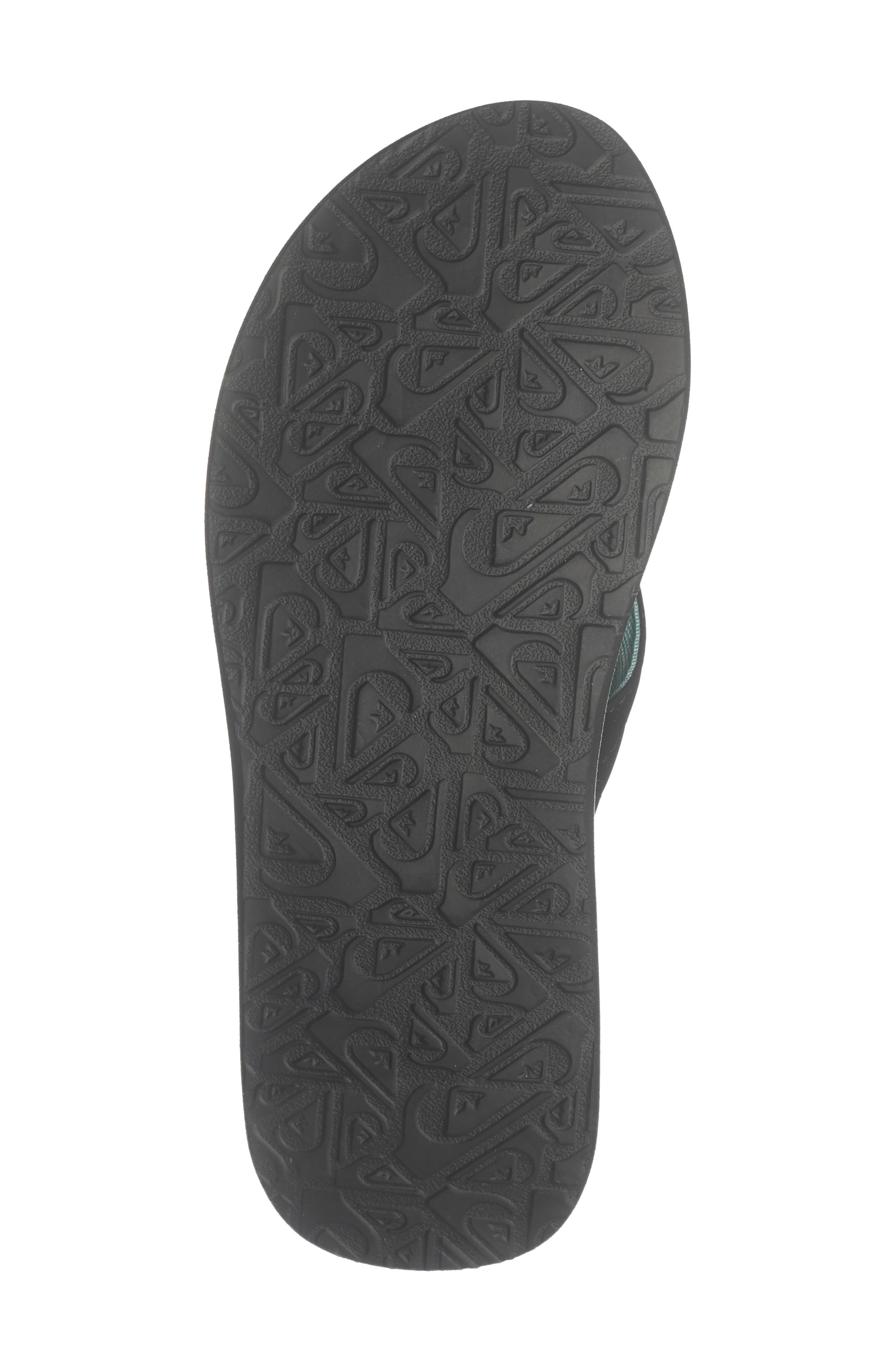 Moncata Layback Flip Flop, Alternate, color, BLACK/ DARK GREEN/ DARK BROWN