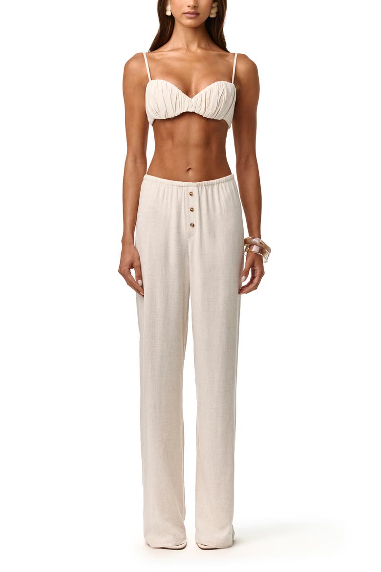 Wide Leg Pants, Alternate, color, CREAM