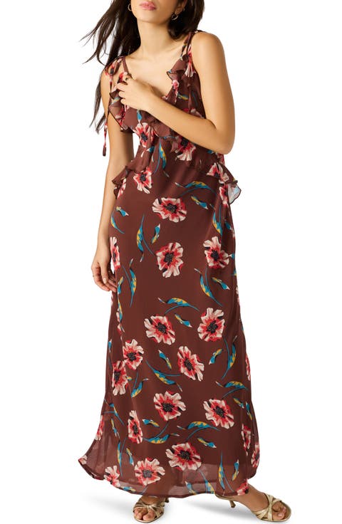 Adalina Ruffle Sleeveless Maxi Dress