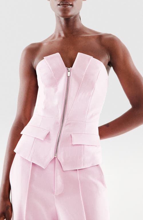As By Df Monica Structured Twill Top In Pink