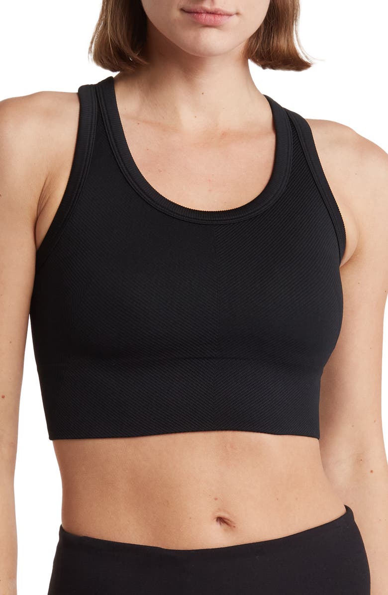 SPANX<sup>®</sup> Seamless Rib Sports Bra, Main, color, 