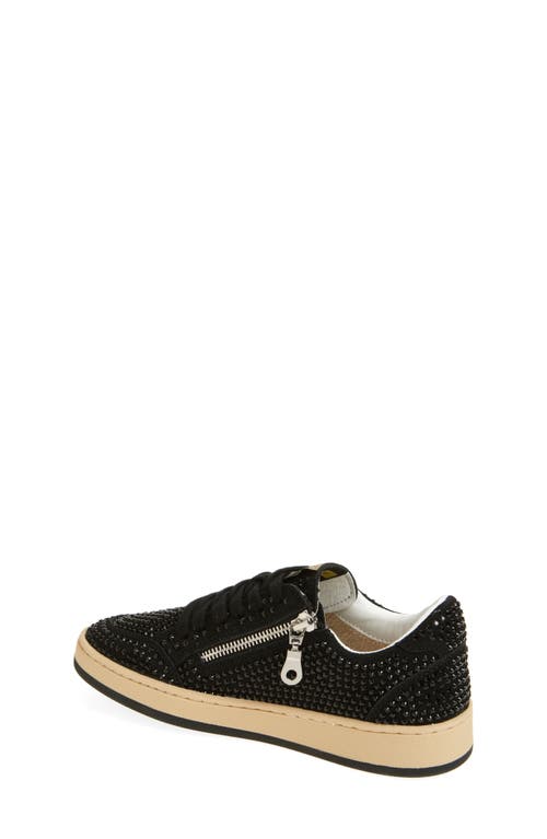 Vintage Havana Kids' Bravo Rhinestone Sneaker In Black