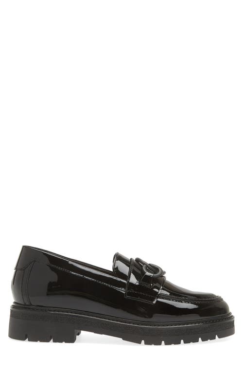 Naot Fremont Platform Loafer In Black Patent Leather