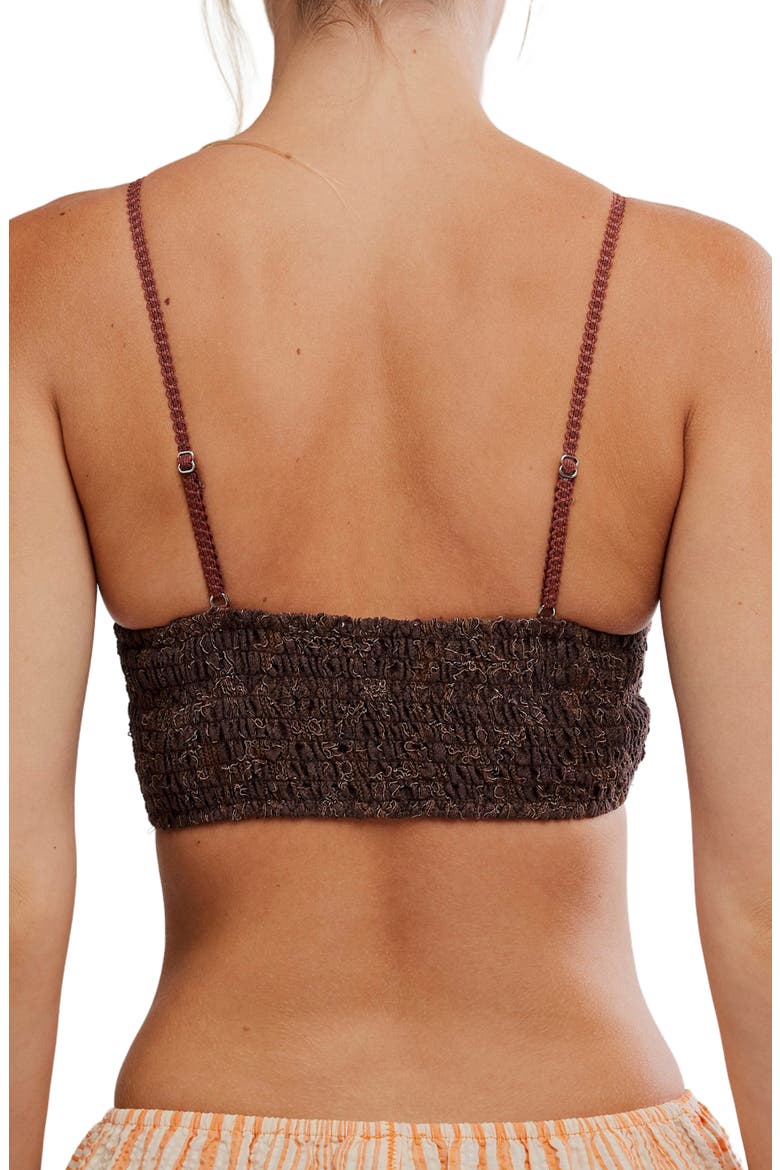 Rosie Longline Bralette, Alternate, color, BROWN