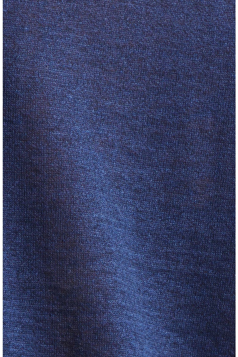 Flax & Cotton Crewneck Sweater, Alternate, color, NAVY