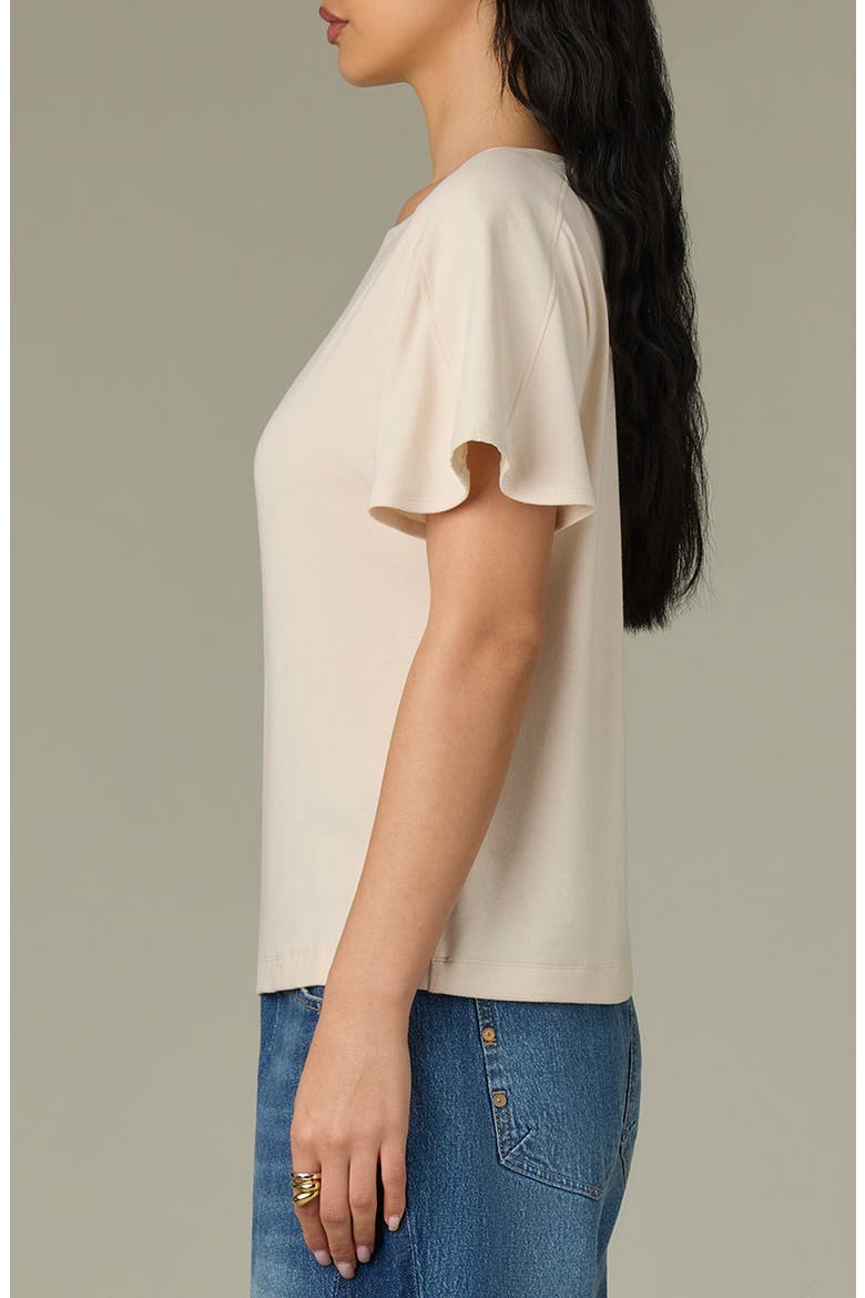 Mixed Media Knit Top, Alternate, color, PALE STONE
