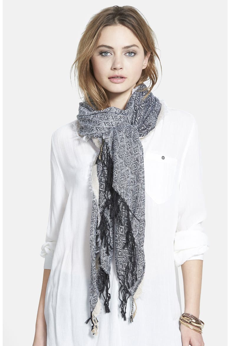 'Evil Eye' Metallic Wrap, Main, color, BLACK